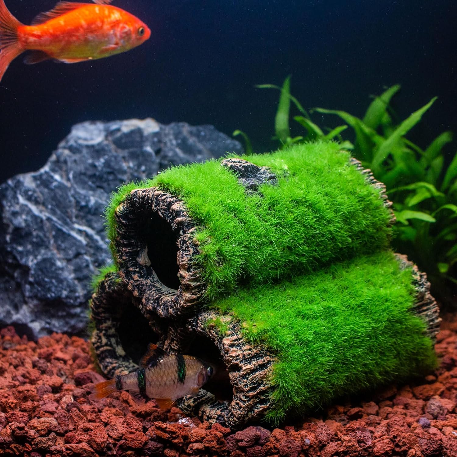 Fish Tank Decorations Aquarium Décor Resin Artificial Tree Trunk Root (C)