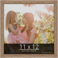 wallsthatspeak 11x12 Brown Barnwood Picture Frame for Puzzles Posters Photos or Artwork