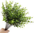 Artificial Eucalyptus Stems Bundle, Green Faux Foliage Plant, 12-inch Single Branch, 12 Pack Fake Plants for Garden Office Patio Wedding Farmhouse Indoor Decoration