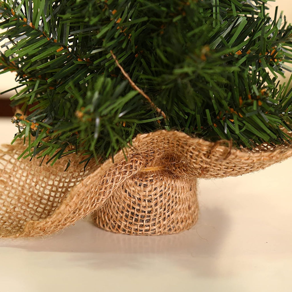 Tabletop Mini Christmas Tree, 7.87" / 11.81" Artificial Christmas Tree Xmas Miniature Pine Christmas Tree Perfect for Christmas Decorations, Home, Kitchen, Dining Table (6 PCS)