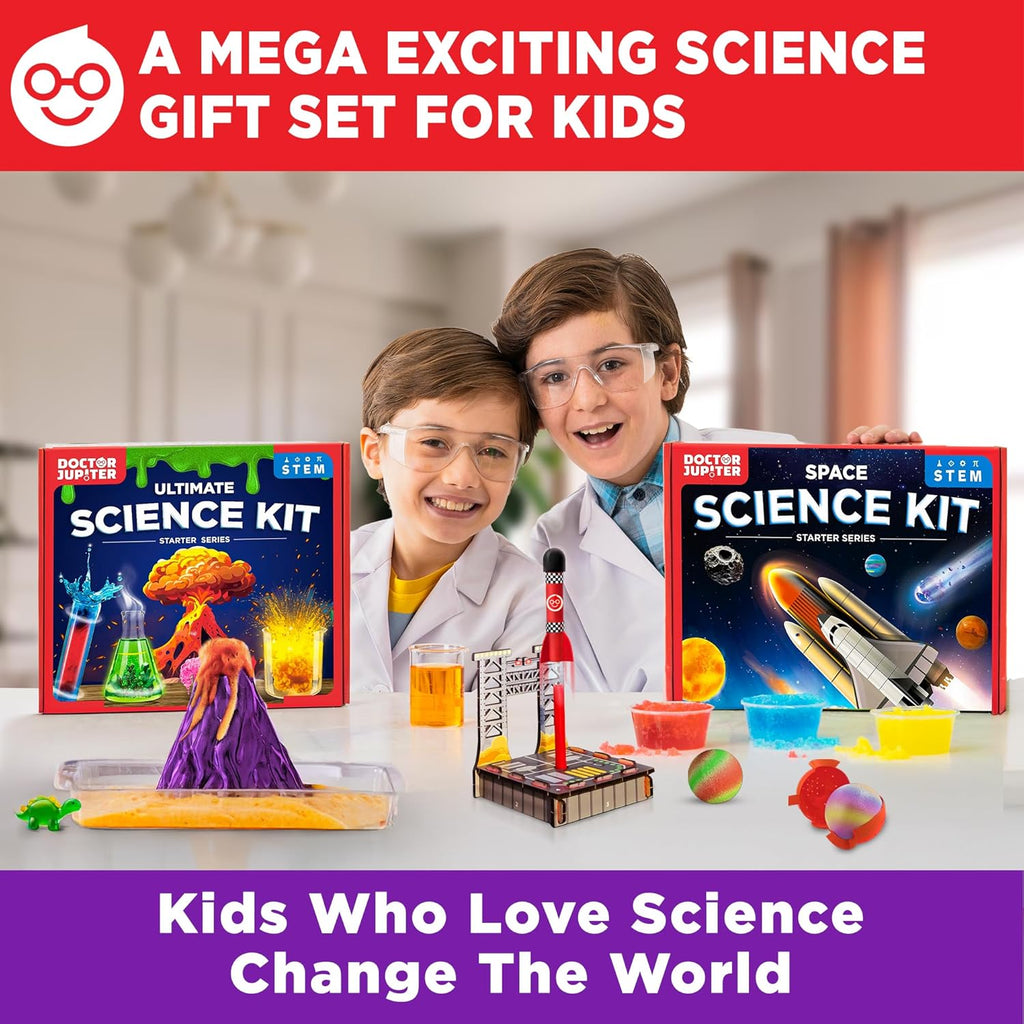 Doctor Jupiter Mega Science Gift Set | Set of ‘Ultimate Science Kit’, ‘Space Science Kit’ for Kids Ages 8-10-12-14 | Birthday Gift Ideas for Boys, Girls | STEM Learning & Educational Toys