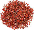SUNYIK Red Jasper Tumbled Chips Stone Crushed Crystal Quartz Pieces Irregular Shaped Stones 1pound(about 460 gram)