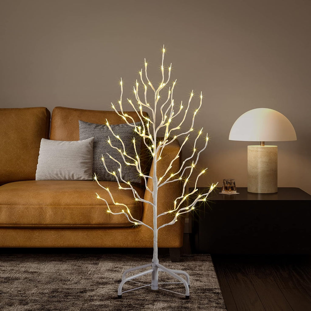 LIGHTSHARE 3FT Star Tree 112 LED Lights Warm White for Home & Christmas Decorations, 3'