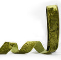 MAYREEL 1 Inch Moss Crushed Velvet Ribbon Olive Green Vintage for Flower Bouquets Wedding Invitations Crafts Gift Wrapping Party Favor Boxes 10 Yards