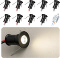 902 30°Led Mini Spotlight DC12V 1W,Suitable for bookcases,cabinets,and Various Display cabinets as Decorative Lights,Embedded Installation,Soft Lighting,with Power Supply (6000K,Black,9Pack)