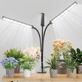 GooingTop Grow Light LED Gooseneck Lamp,Triple-Head Full Spectrum 222 LED Plant Lamp with Red Blue Light Clip-on Desk for Indoor Plants Growing, Auto Timer & Super Bright