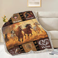 Horse Blanket Horse Throw Blanket Gifts for Kids Girls Boys Adults Women Man Super Soft Cozy Plush Fluffy Fuzzy Fleece Blanket Decor 50''X60''