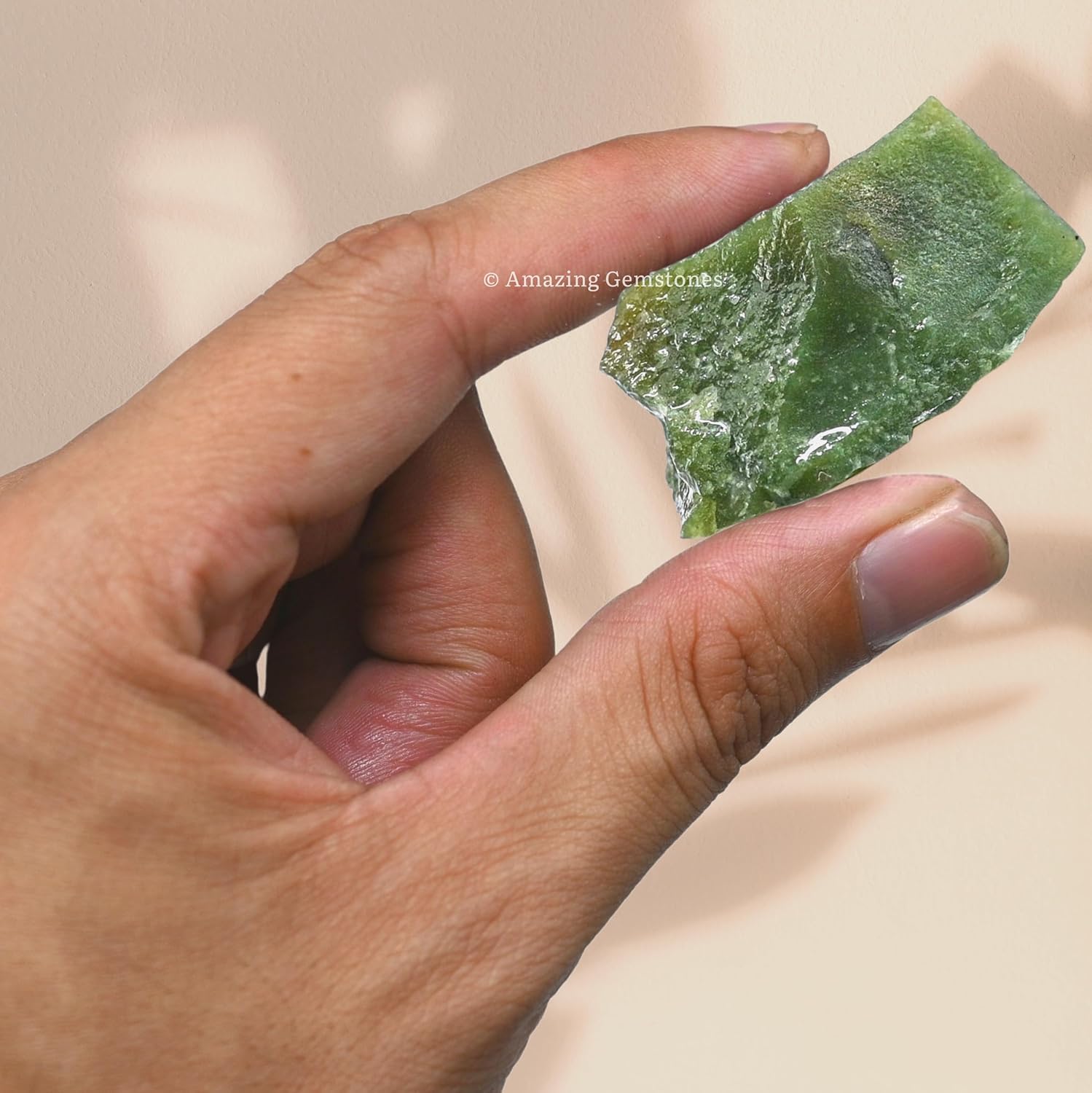 Amazing Gemstone Dark Green Aventurine Raw Crystals and Healing Stones, Natural Rocks for Tumbling - DIY Raw Stones and Crystals, 2 Pieces