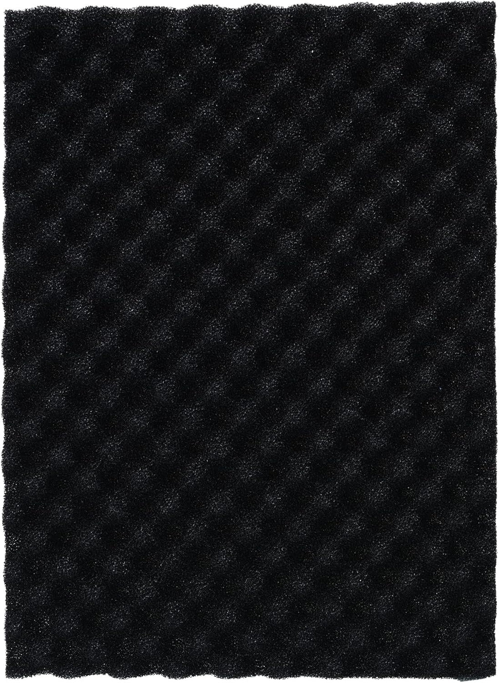 4 Pack Aquarium Filter Media Bio Sponge Pad 16 x 12 x 1 inch, Fish Pond Foam Filter 20/30/40 PPI (Black 30ppi 4pack)