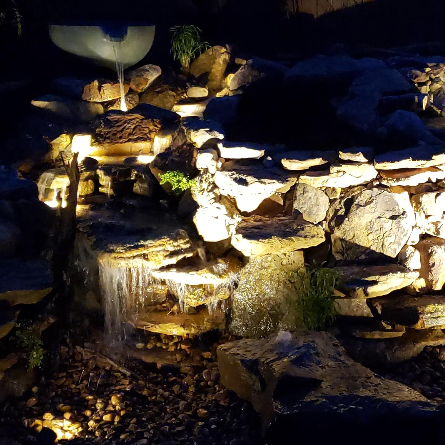 MALIBU Landscape Lighting 5.4W LED Pond Light 12V AC Low Voltage Submersible Lights Underwater 2900K Warm White Waterproof Underwater Lighting for Outdoor Ponds Fountains Waterfalls 1Pack