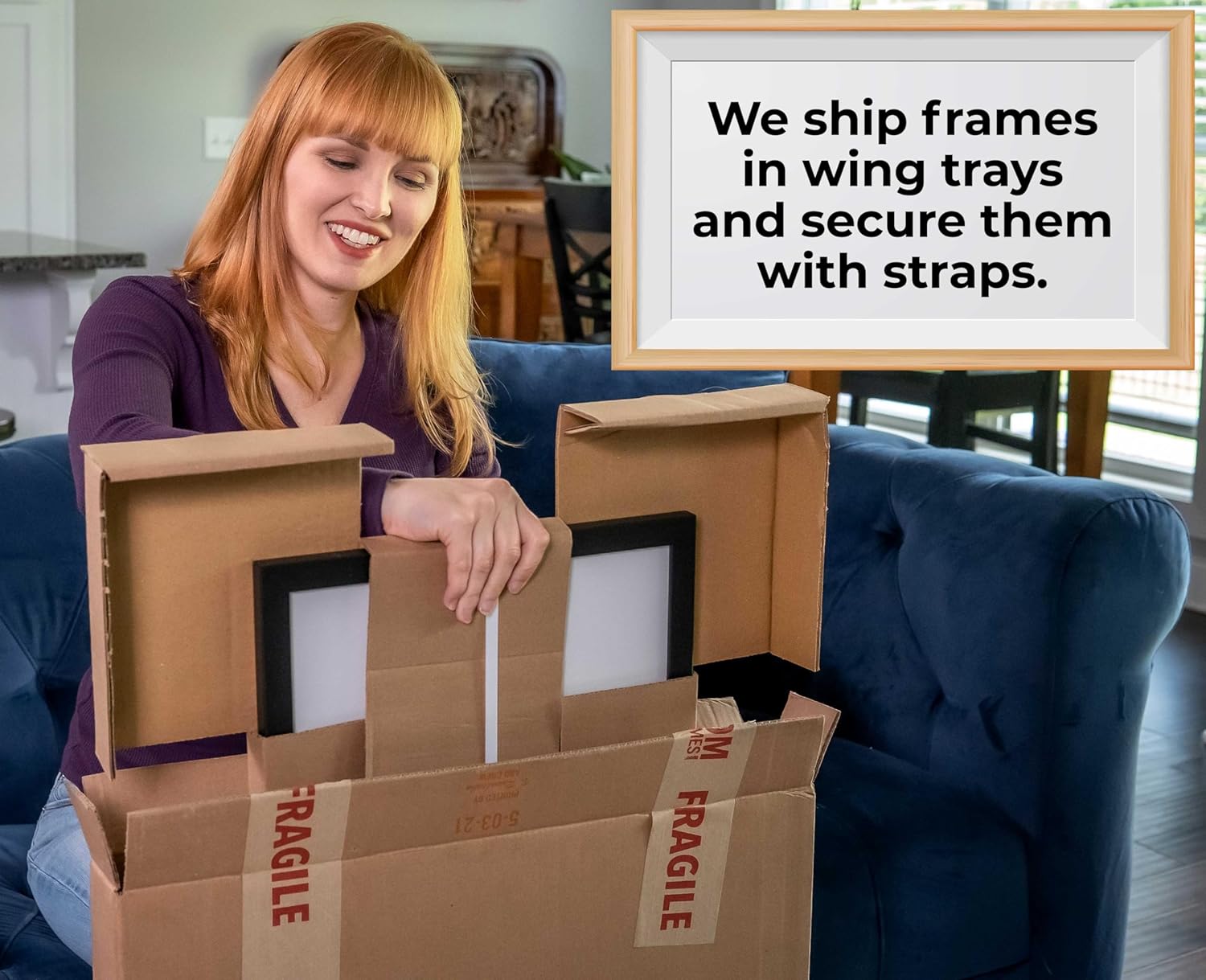 8x33 Shadow Box Frame Black | 1 Inch Deep Solid Wood Shadowbox Display Frame | UV Resistant Acrylic Plexiglass, Acid Free Backing, and Hanging Hardware | Dugan Picture Frame Style