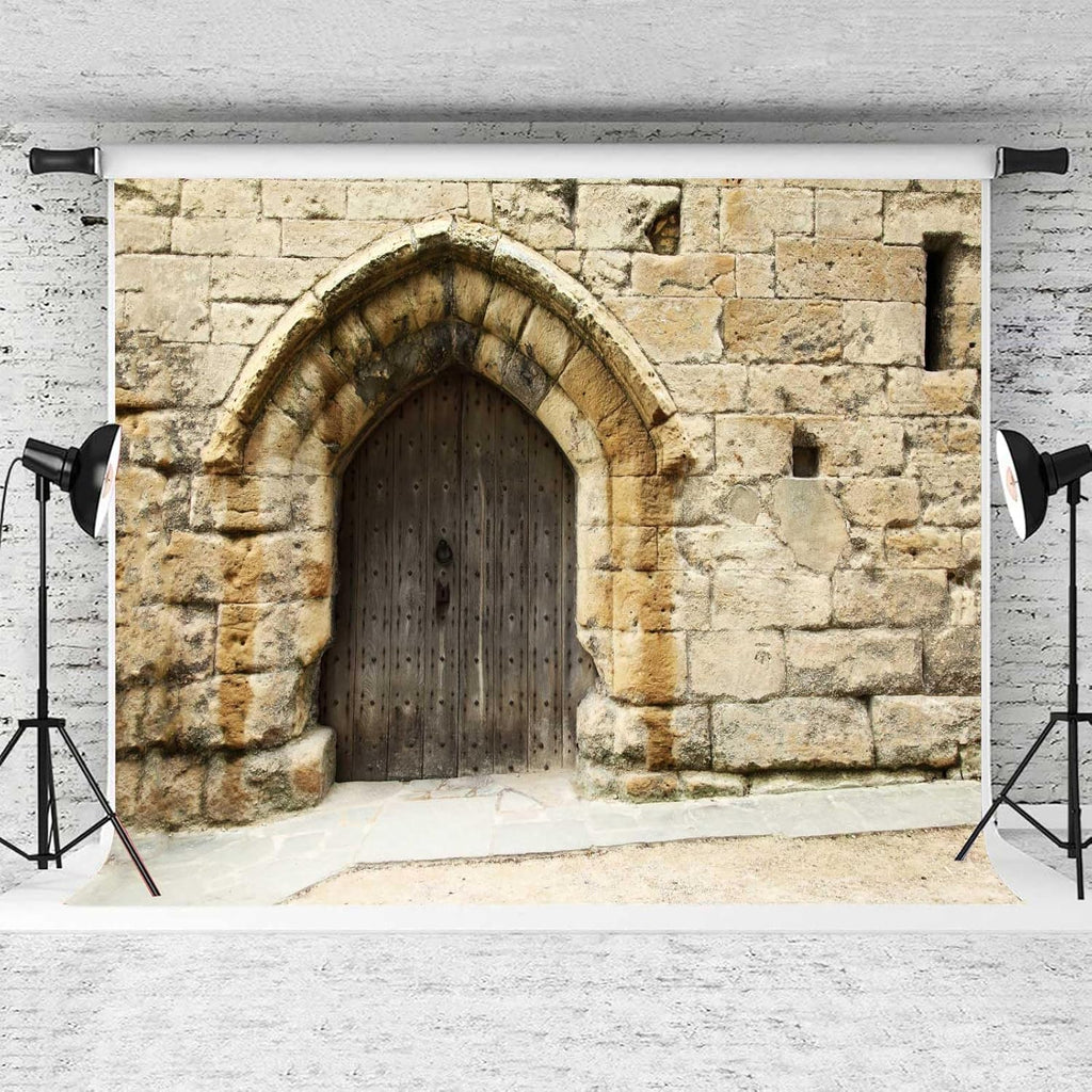 Stone Wall Backdrop Ancient Jerusalem Buildings Backdrops, 6x6ft, Old City Jerusalem Israel Cityscape Photography Background Party Supplies Room Decor Banner Photo Booth Props BJOKPR0618