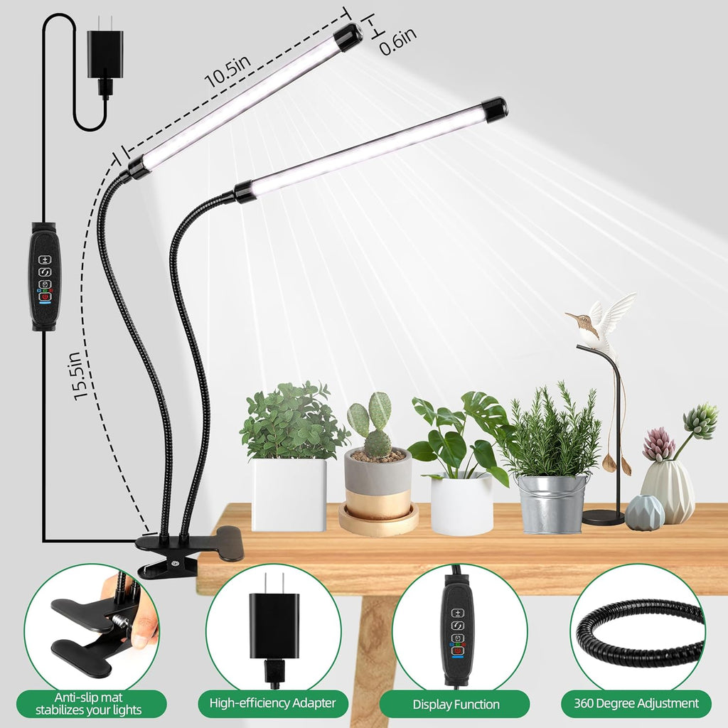 Grow Light 6500K Full Spectrum Plant Grow Lights 84 LED Plant Light with Clip Grow Lamp for Indoor Plants Growing Lamps（1PCS）