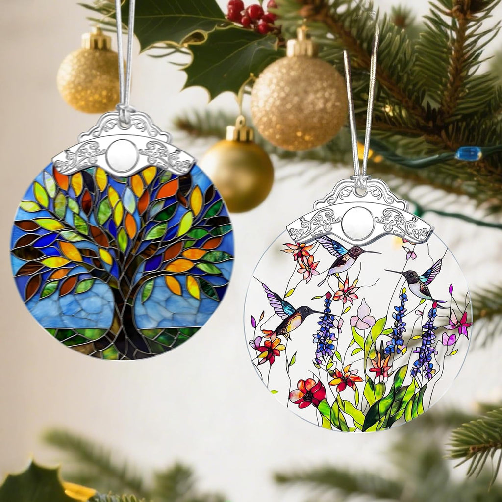 Hummingbird Christmas Ornaments: Christmas Tree Ornaments, Holiday Decor for Butterfly Lover, Stocking Stuffers, Gift Ideas, Housewarming Gift, Xmas Gifts & Gifts for Women, Friends and Neighbors