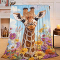 Giraffe Throw Blanket Giraffe Stuff Gifts for Kids Girls Boys Adults Women Man Soft Cozy Warm Plush Fluffy Fuzzy Fleece Blanket Decor 40''X50''