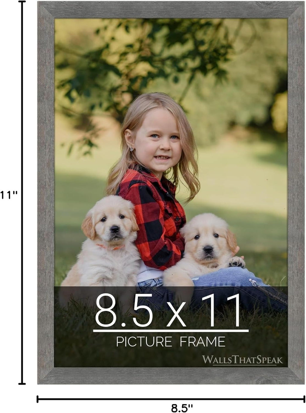 wallsthatspeak 8.5x11 American Barn Picture Frame for Puzzles Posters Photos or Artwork