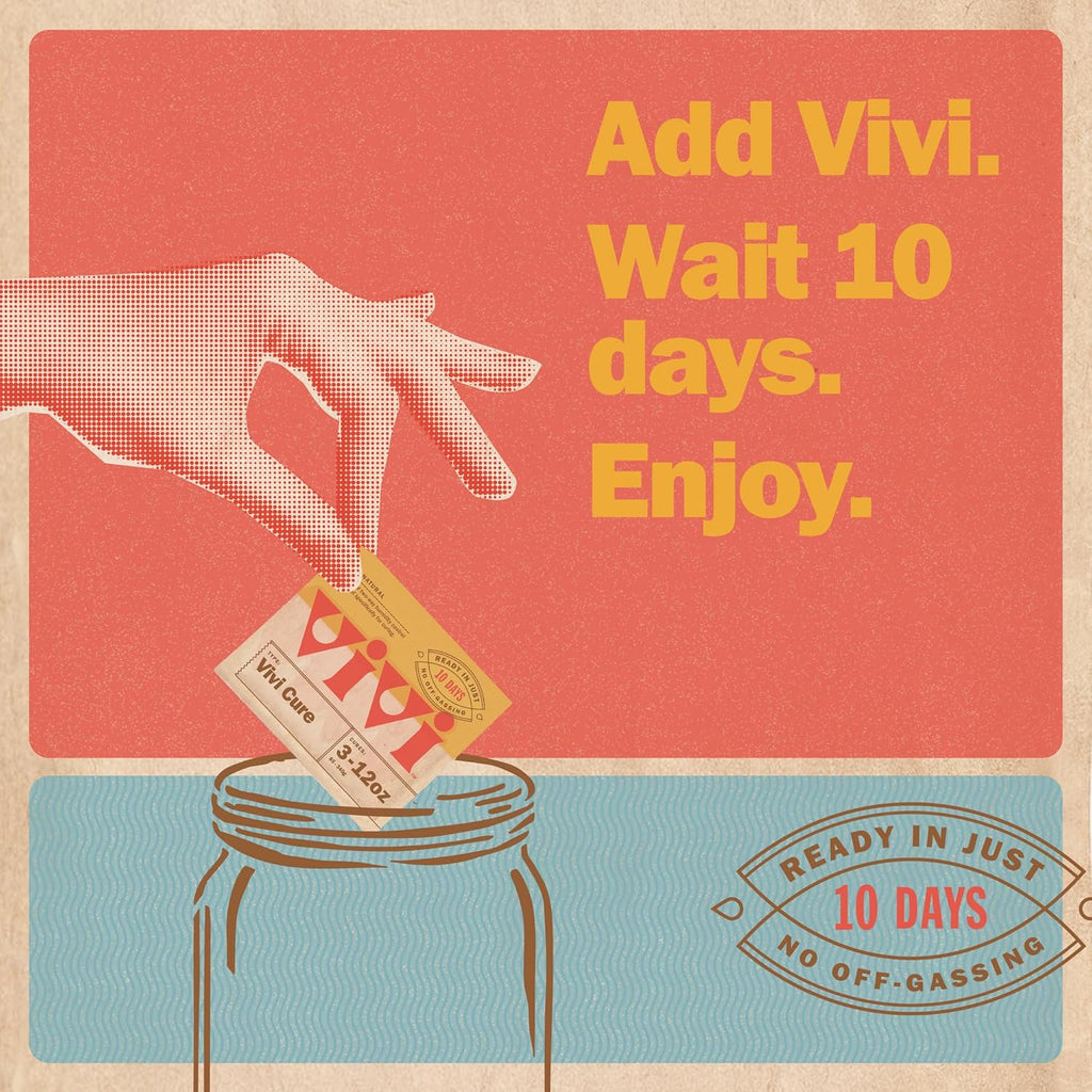 Vivi by Boveda Humidity Control Packs for All Airtight Storage Containers, Ready in 10 Days, 4-Pack with Resealable Bag