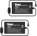 iPower 4x7 Inch Reptile Heating Pad with Adjustable Controller Knob, Under Tank Heater Mat for Turtles, Lizards, Snakes, Amphibians & Small Pets, 2 Pack