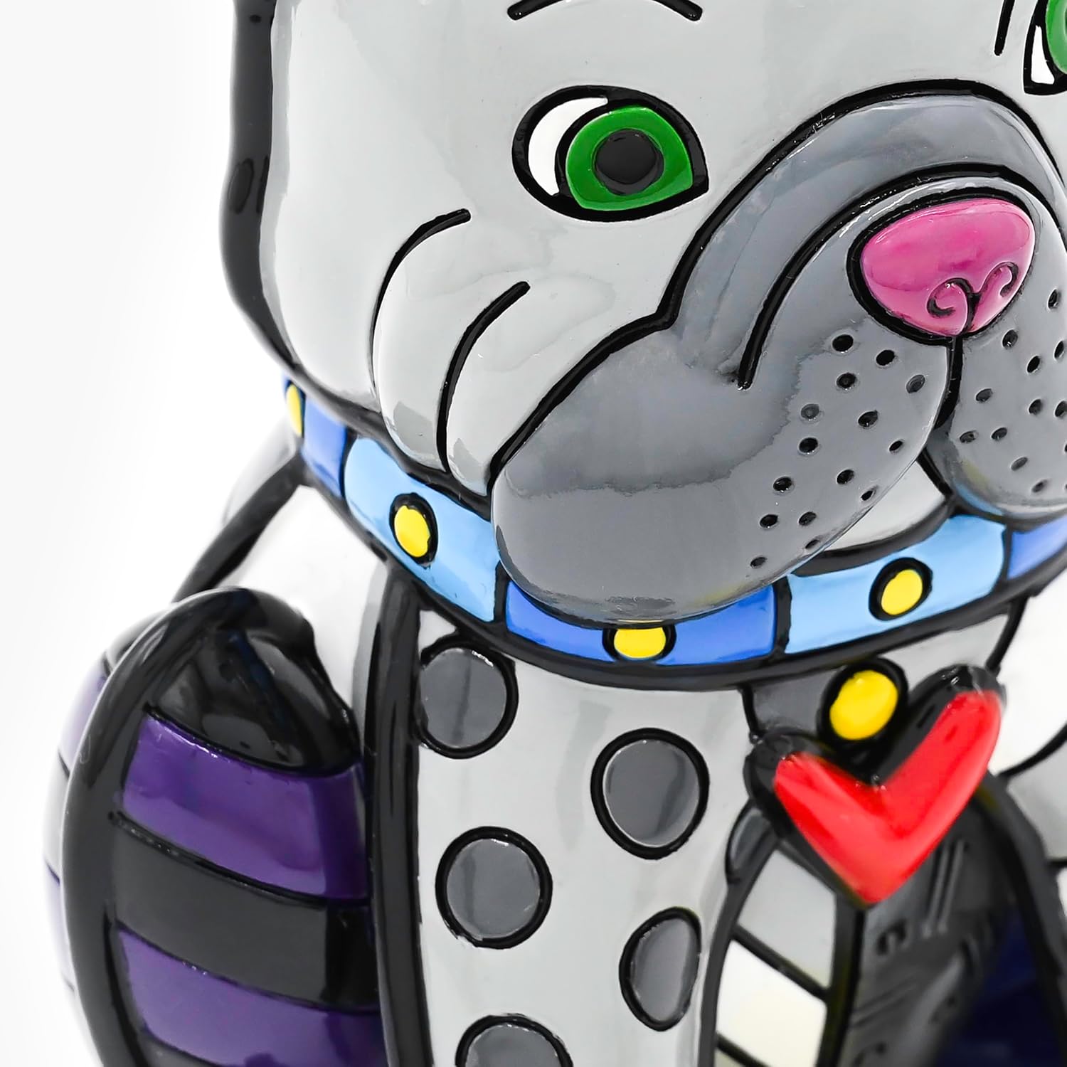 Britto Collectible Figurine - Iconic Art Figurine, Decorative Displays for Modern Home Decor | Designed by Iconic Artist Romero French Bulldog (Multicolor)