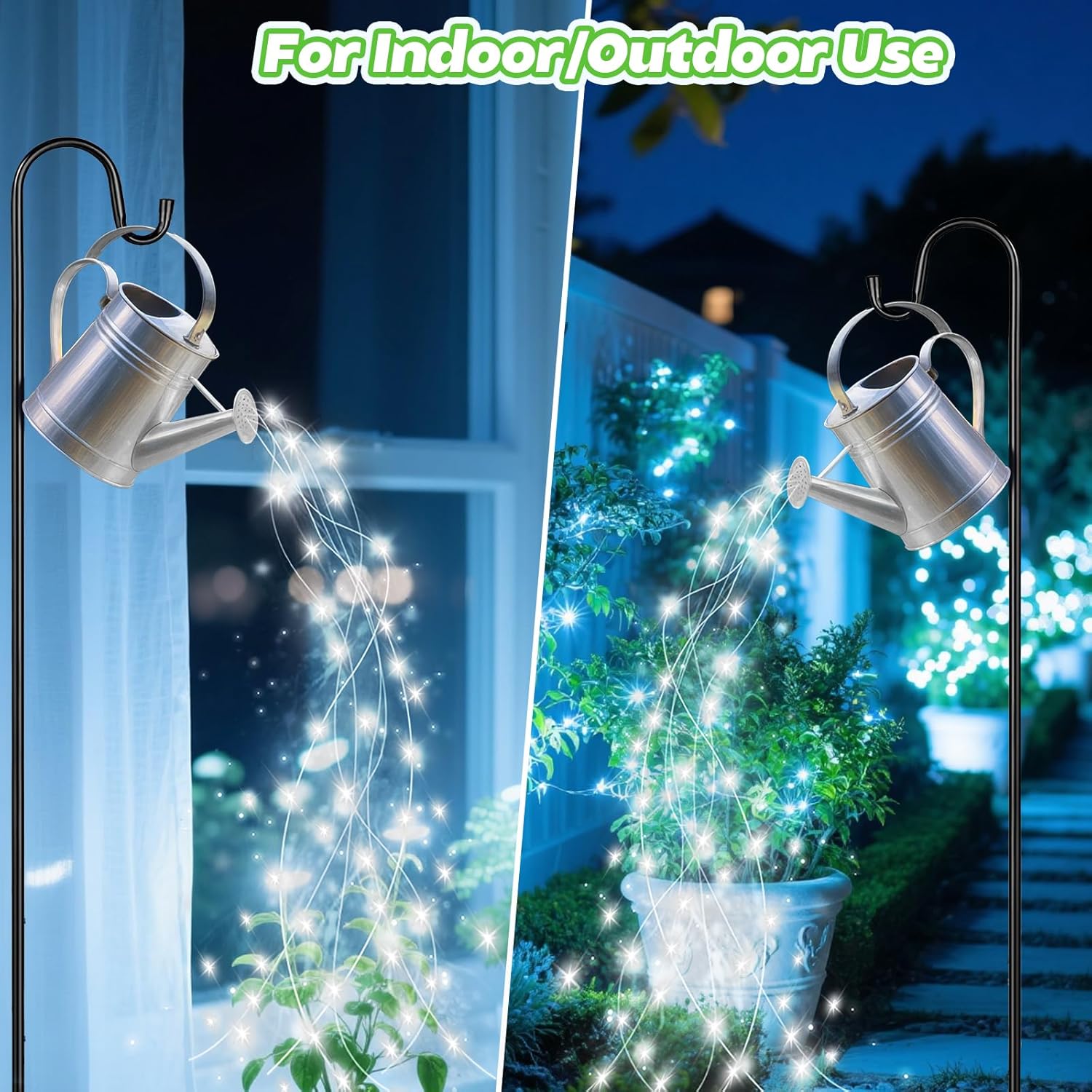 200 Led Fairy String Lights with Remote Timer, Firefly Bunch Lights Battery Operated, 8 Flashing Modes 10 Strand, Waterfall Twinkle Lights for Indoor Outdoor Halloween Christams Decor, Cool White