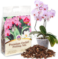 Orchid Bark Potting Mix with Pine Bark and Perlite, Fast Draining Orchid Soil for Healthy Roots, Ideal for Repotting Orchid and Orchid Bark for Indoor Plants (2 Quarts)