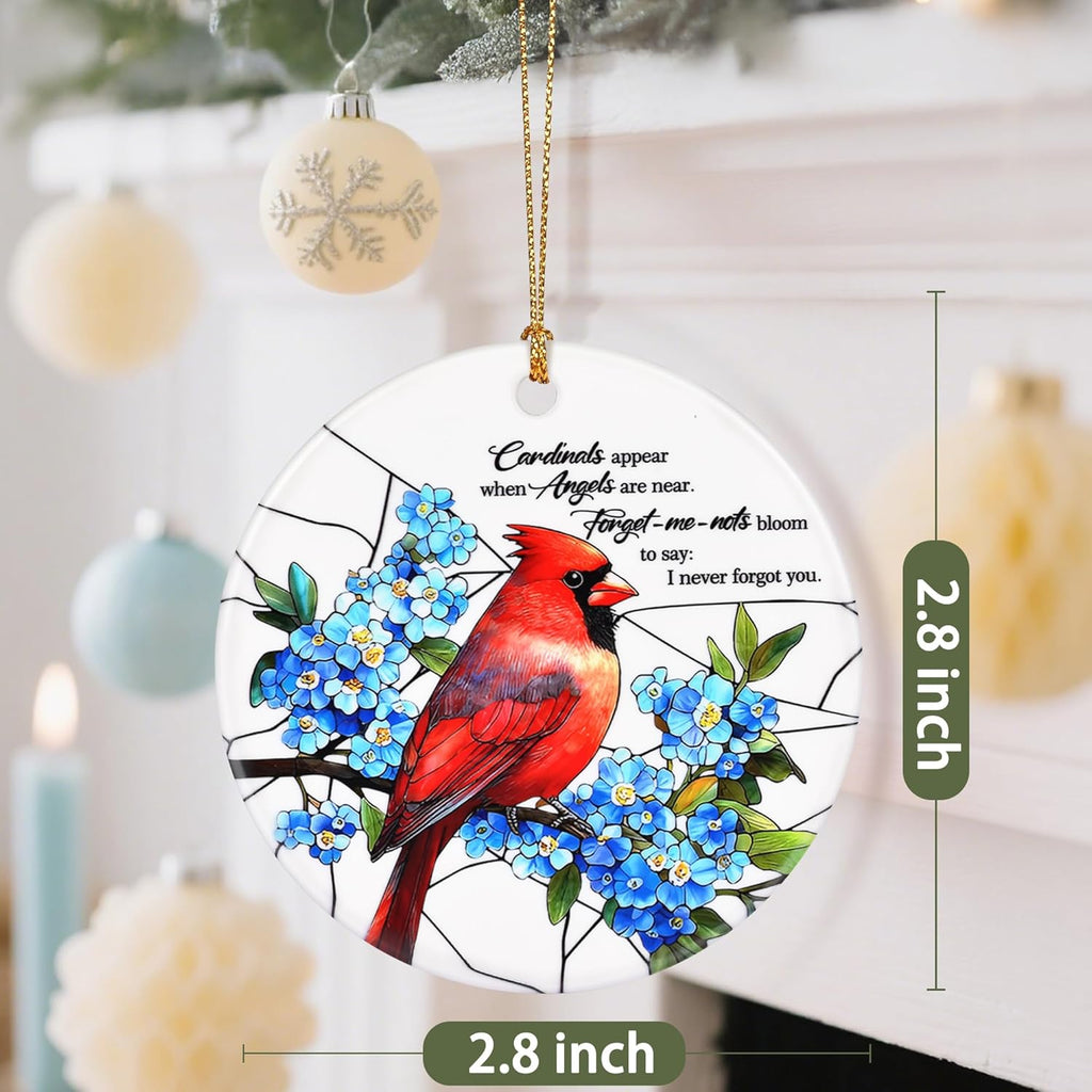Cardinal Christmas Ornament, Christmas Tree Ornaments, Keepsake Ornaments, Holiday Decor, Cardinal Gift, Remembrance or Memorial Gifts, Sympathy Gifts for Loss of Loved One