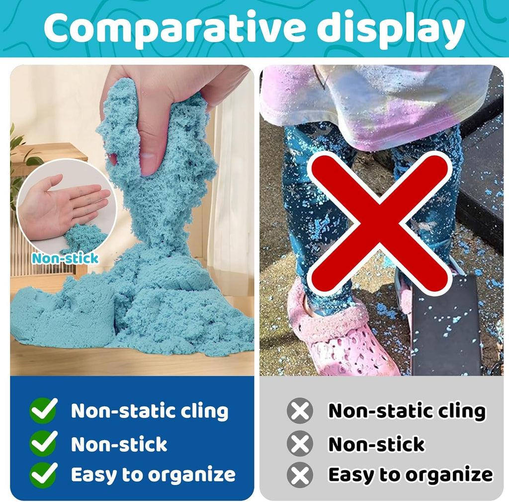 Axolotl Sensory Bin for Kids - Axolotl Toys Sand Sensory Toy with Lid, Art and Craft Axolotl Gifts Sensory Bin Sand for Kids Boys Girls 3-4 5-8 8-12 Birthday