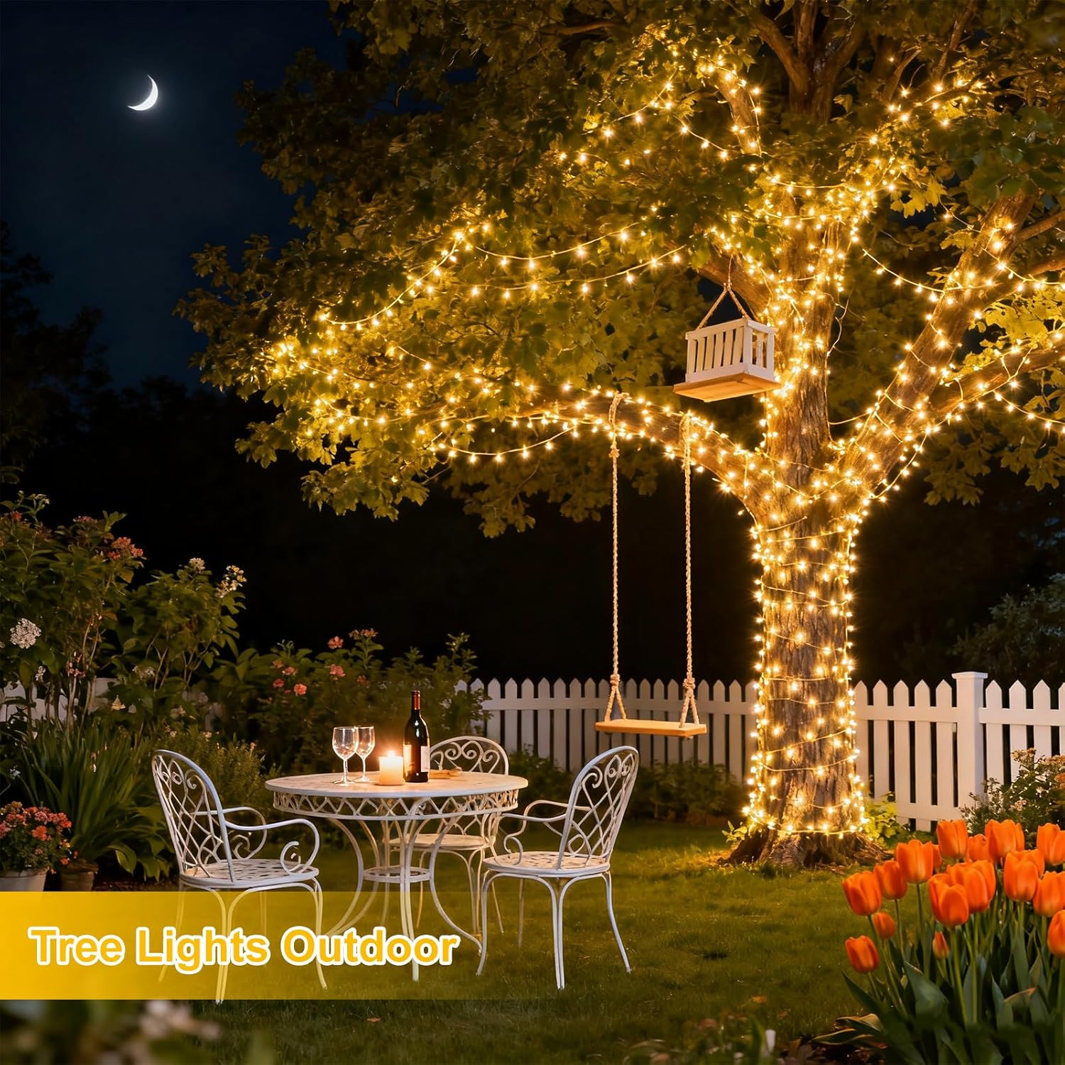 30.68FT 752 LED Christmas Outdoor Fairy Lights Plug in, Always-On Waterproof, Soft Copper Wire for Railing, Vine, Wedding Garland Indoor & Outdoor Party Decor