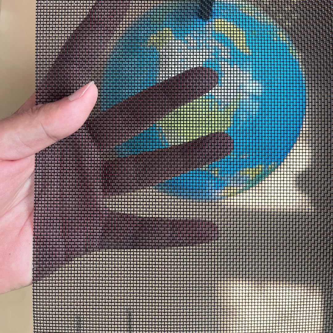 4 Pack 20 Mesh Screen 8”X11.8”(200mmX300mm) - Black Stainless Steel Metal Mesh Sheet Never Rust 1mm Hole Keep Rodent Out or Make Any Shapes, Screen for DIY Crafts, Vent Covers, Window Protection