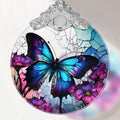 Stained Glass Ornament, Christmas Ornaments, Christmas Tree Decorations, Butterfly Christmas Decor, Butterfly Ornaments for Christmas Tree, Holiday Presents, Gift Exchange Ideas