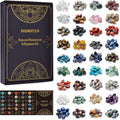 36 Varieties Healing Crystals & Stones Bulk Set – 2.5 lbs, 0.5" Natural Polished & Tumbled Gemstones Collection and Decorative Rocks for Chakra, Meditation, Reiki, Witchcraft, Crafts