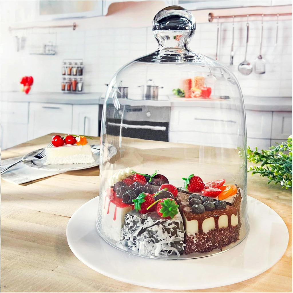 Plymor 8.5" x 11" Bell Jar Glass Display Dome Cloche (Interior Size 8.25" x 9.5")
