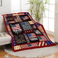 Veteran Blanket American Flag Throw Blanket Veterans Day Gifts for Men Women Adults Super Soft Cozy Plush Fluffy Fuzzy Fleece Blanket Home Decor 60''X80''
