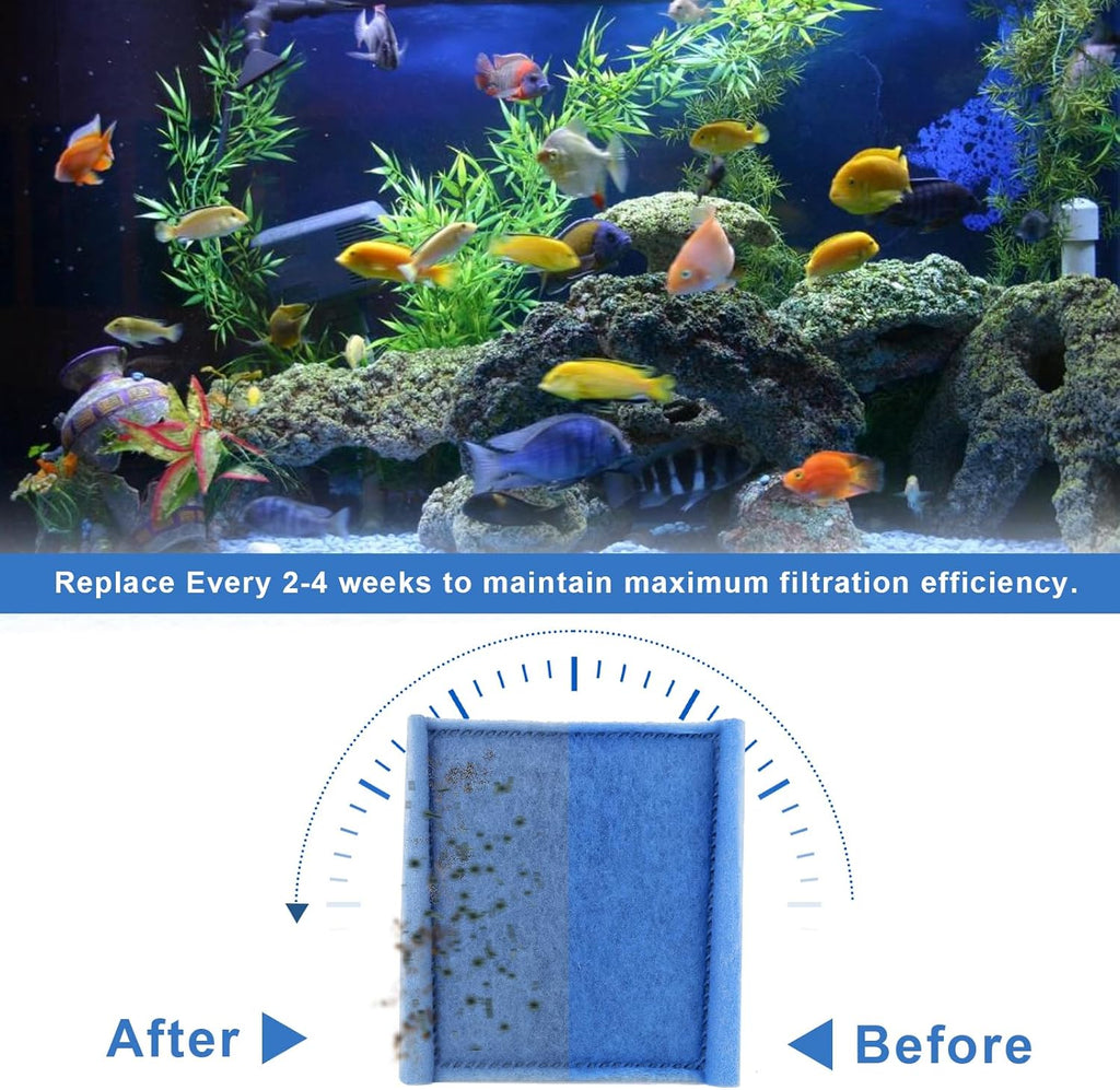 12 Pack Replacement Rite-Size C Filter Cartridges Compatible with MarineLand Penguin PRO Power Filters 275/375 & Original 200/350 Aquarium Fish Tank Replacement Filter Cartridges