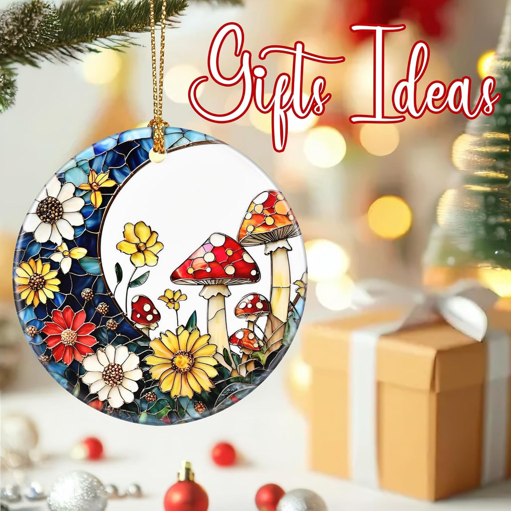 Christmas Ornaments, Mushroom Ornament, Christmas Tree Ornaments, Xmas Decorations, Holiday Decorations, Gifts for Mushroom Lovers, Holiday Party Gifts, and Xmas Gift Ideas