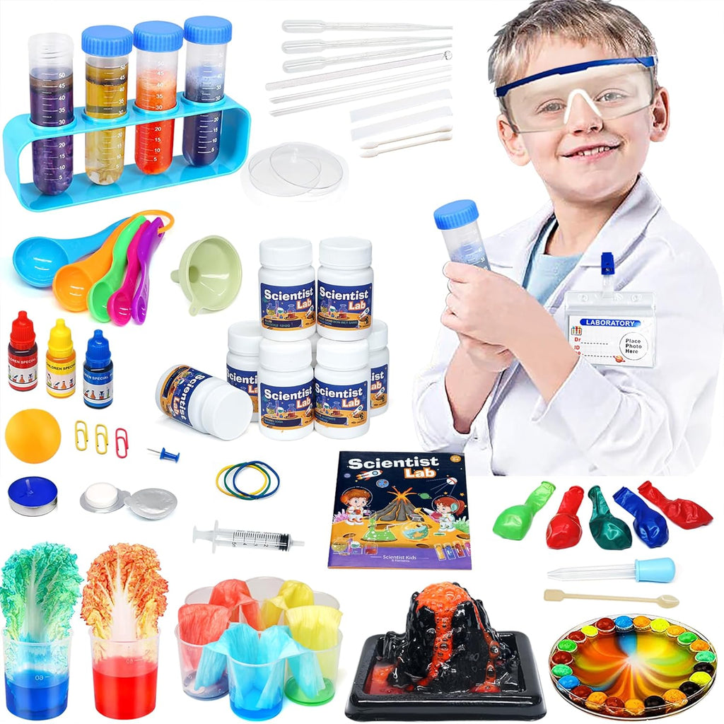 Kids Science Kit STEM Toys - Science Kits for Kids Age 6-8-12, 70 Science Lab Experiments Educational Games, 60+ PCS Science Toys, Christmas, Birthday Gift for 6-12 Year Old Boys Girls