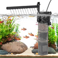 hygger Aquarium Filter DC 5V Multiple Function Power Quiet Fish Tank Filter with Rainfall Aeration 3-Stages Filtration Adjustable Submersible Internal Fish Filter for 13-35 Gallon