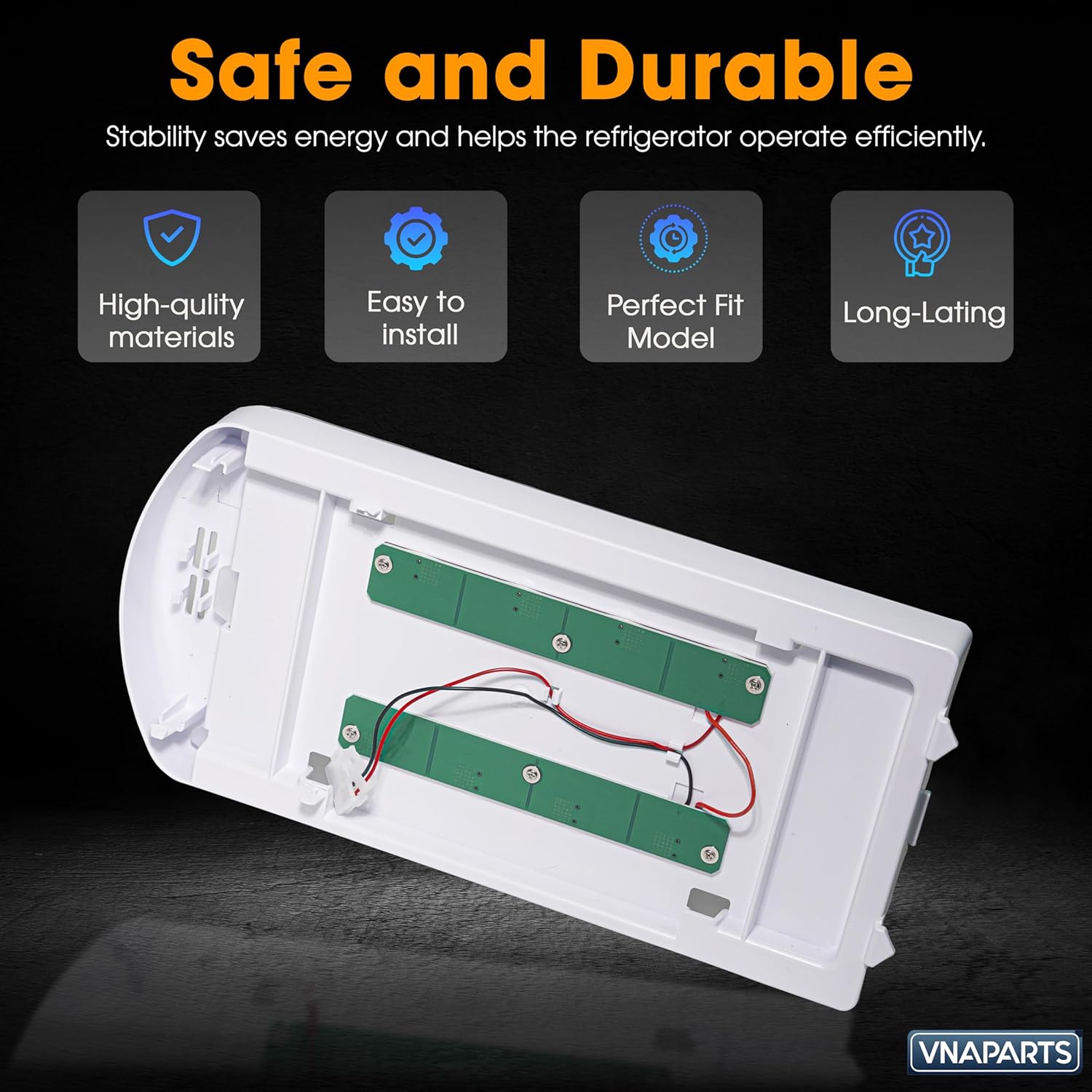 【2025 Upgraded】 W11527432 W11387579 Refrigerator Light Assembly Module Replacement W11333374 W11101384 W11042554 for Whirlpool Maytag Amana Refrigerator LED Light Assy WRF555SDFZ12 MFI2570FEZ08
