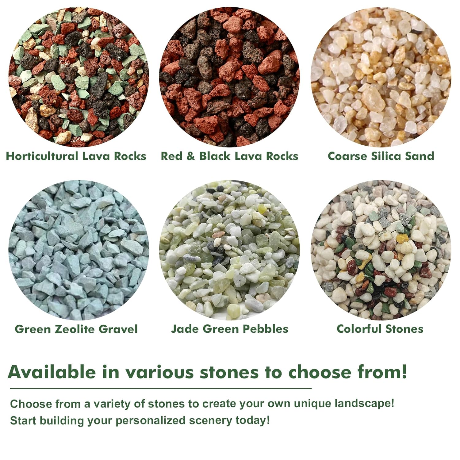 18 Pounds Coarse Silica Sand Succulent and Cactus Bonsai Stones Soil Cover Gravel for Indoor Outdoor Plants Natural Decorative Rocks for Fairy Gardening, Vase Fillers, Aquariums, Carnivorous Plant Mix