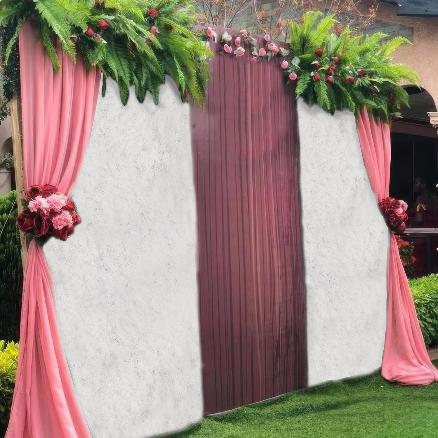 FAICOIA Moss Table Runner Fake Moss Rolls for Decoration 12" x 71" Artificial Moss for Plants Indoor White Faux Grass for Planters Crafts DIY Table Centerpieces Fairy Garden Floral Wedding 30 x 180cm