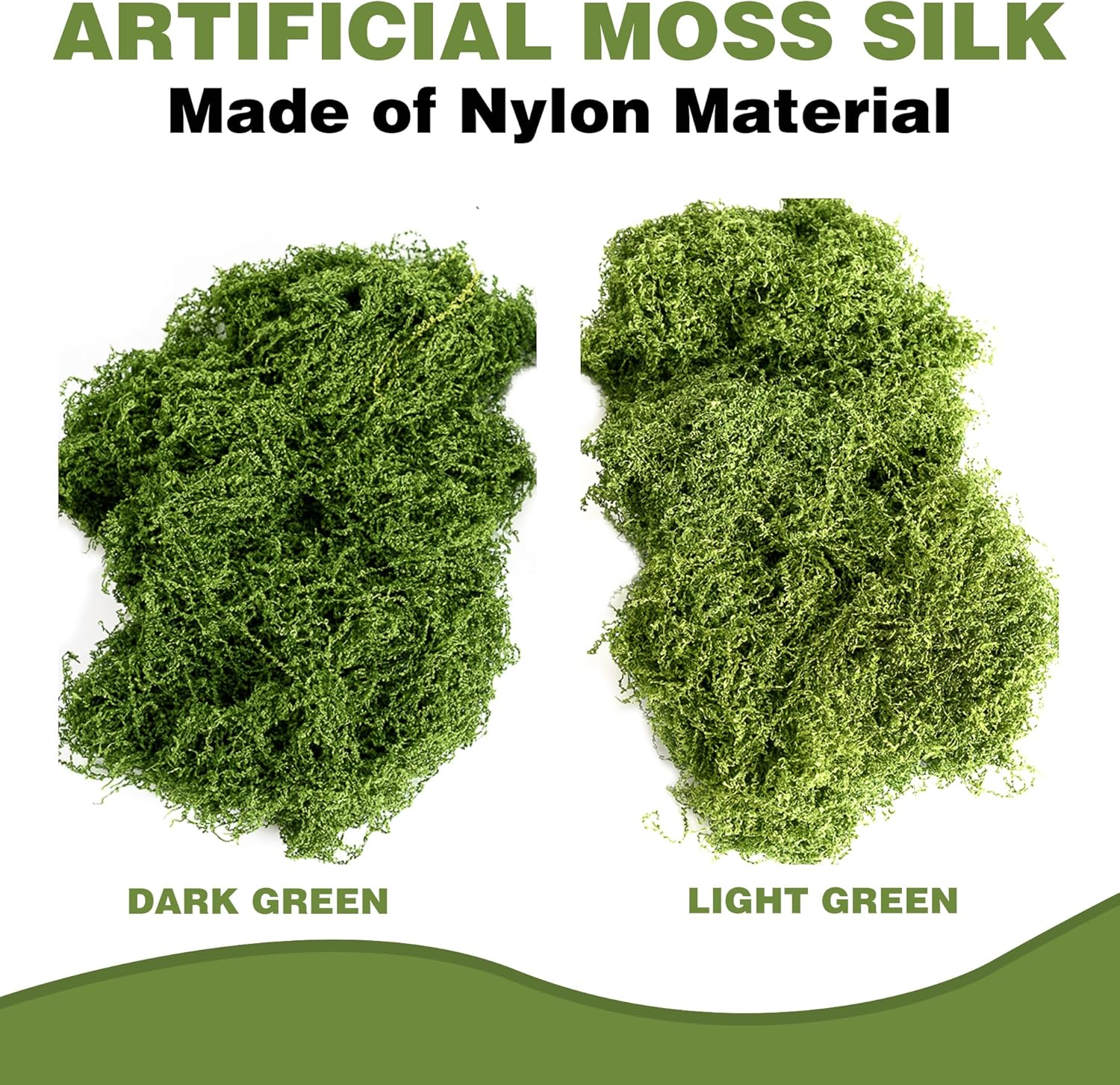 5.3OZ Fake Green Moss – Ultra-Realistic Artificial Preserved Moss. Perfect for crafts, DIY decor, potted mulching, fairy gardens, weddings & table centerpieces. Lifelike, no maintenance. (LIGHT GREEN)
