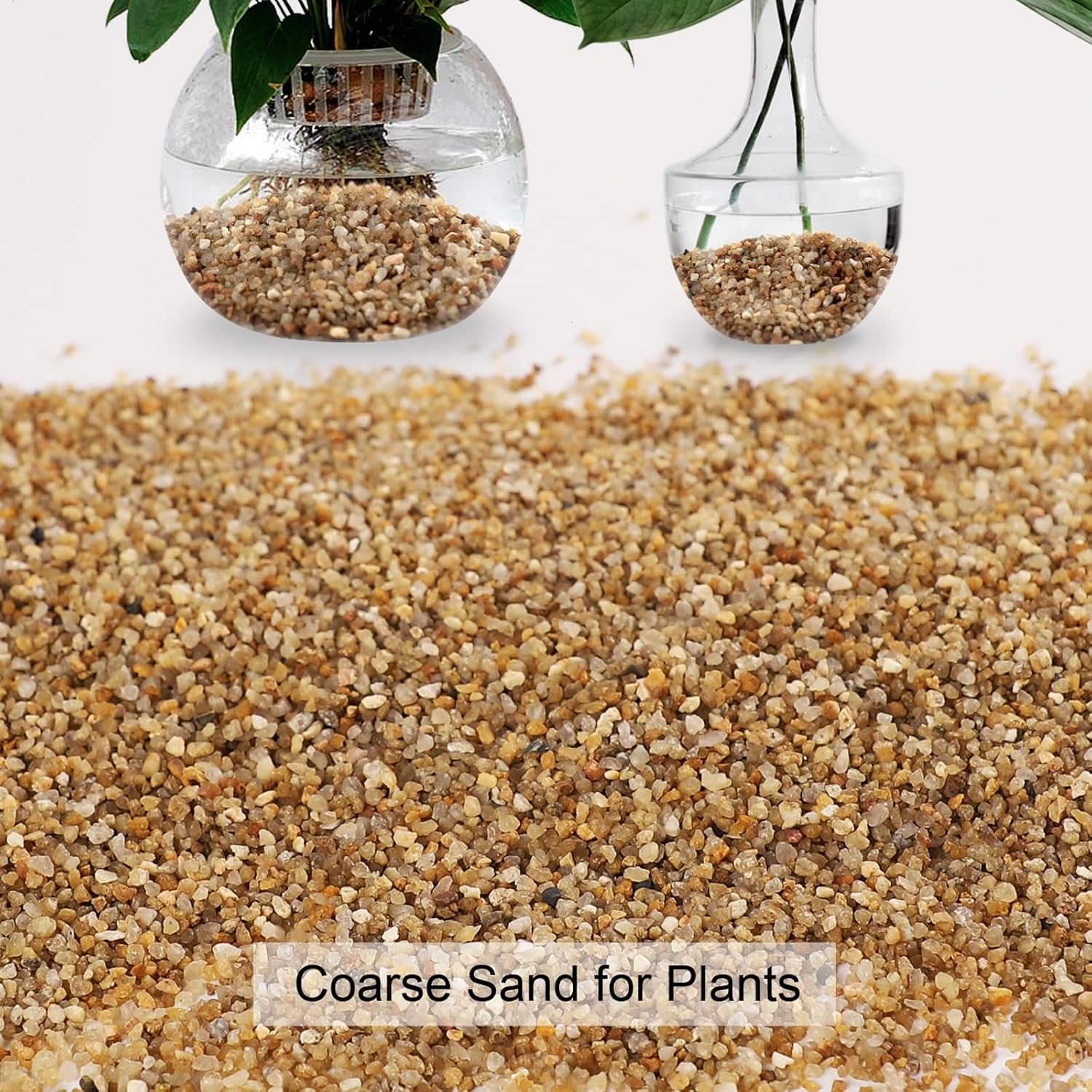 5LB 0.03-0.08 Inch Sand 100% Natural Stone Sand for Aquarium Silica Sand for Fire Pit Decorative Sand for Landscaping Coarse Sand for Fish Tank