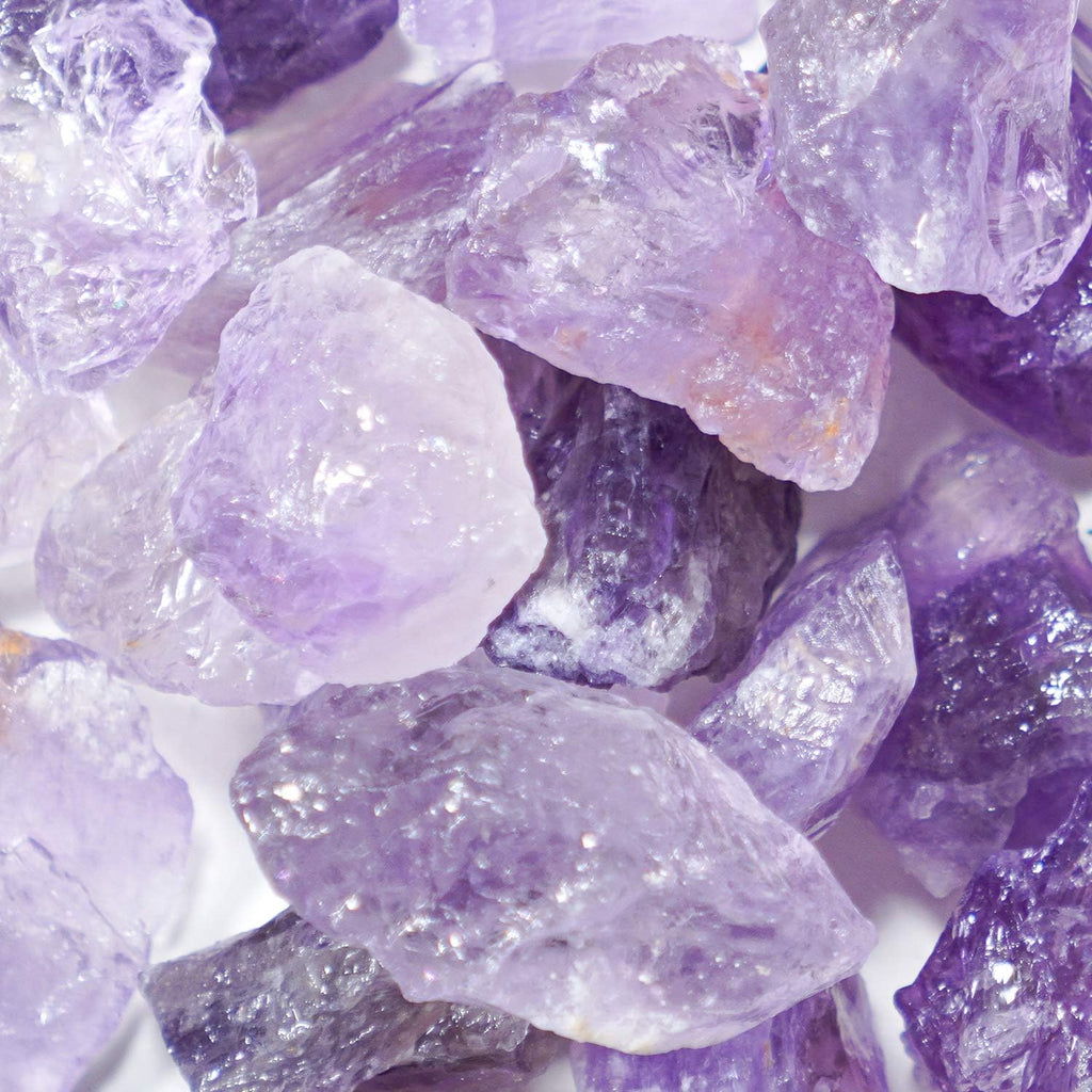 Crystal Allies 3 Pound Bulk Rough Amethyst Reiki Crystal Healing Stones Large 1" from Madagascar