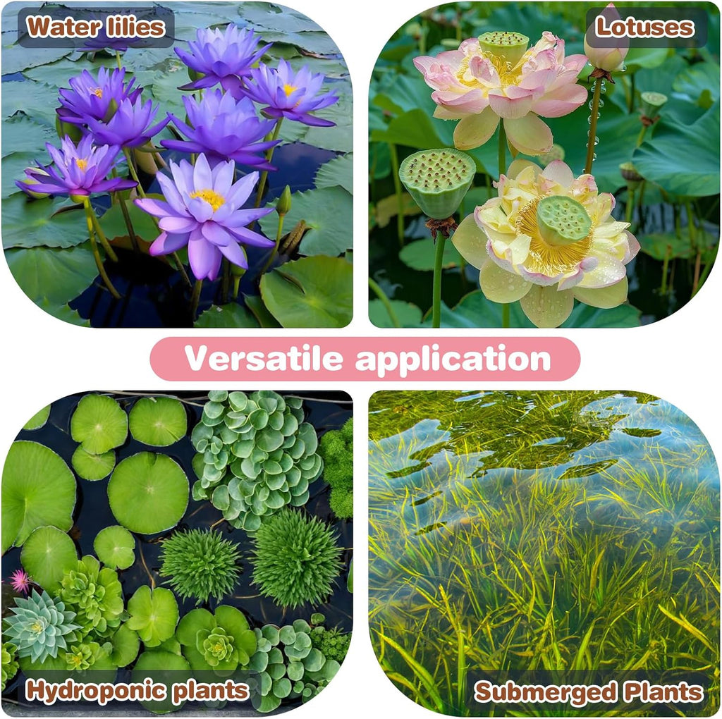 Aquatic Plant Soil & Aquarium Soil, Natural Organic Substrate for Water Plants - Safe for Fish, Nutrient-Rich Clay Base for Lotus & Water Lily (AquaticSoil, 13.2 LBS)