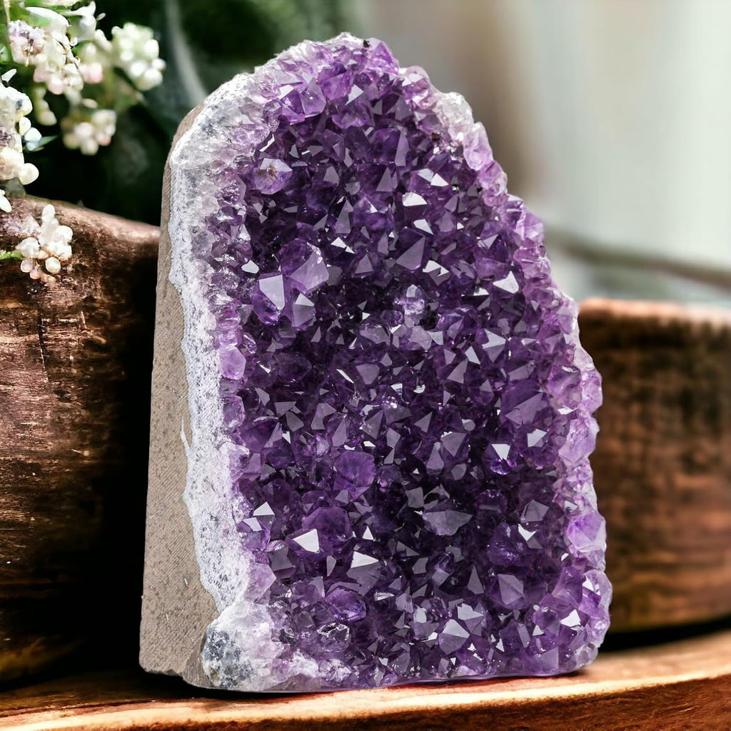 Large Natural Amethyst (8 lb to 10 lb) Crystal Clusters Stone from Uruguay Raw Geode Quartz - Deep Purple Color