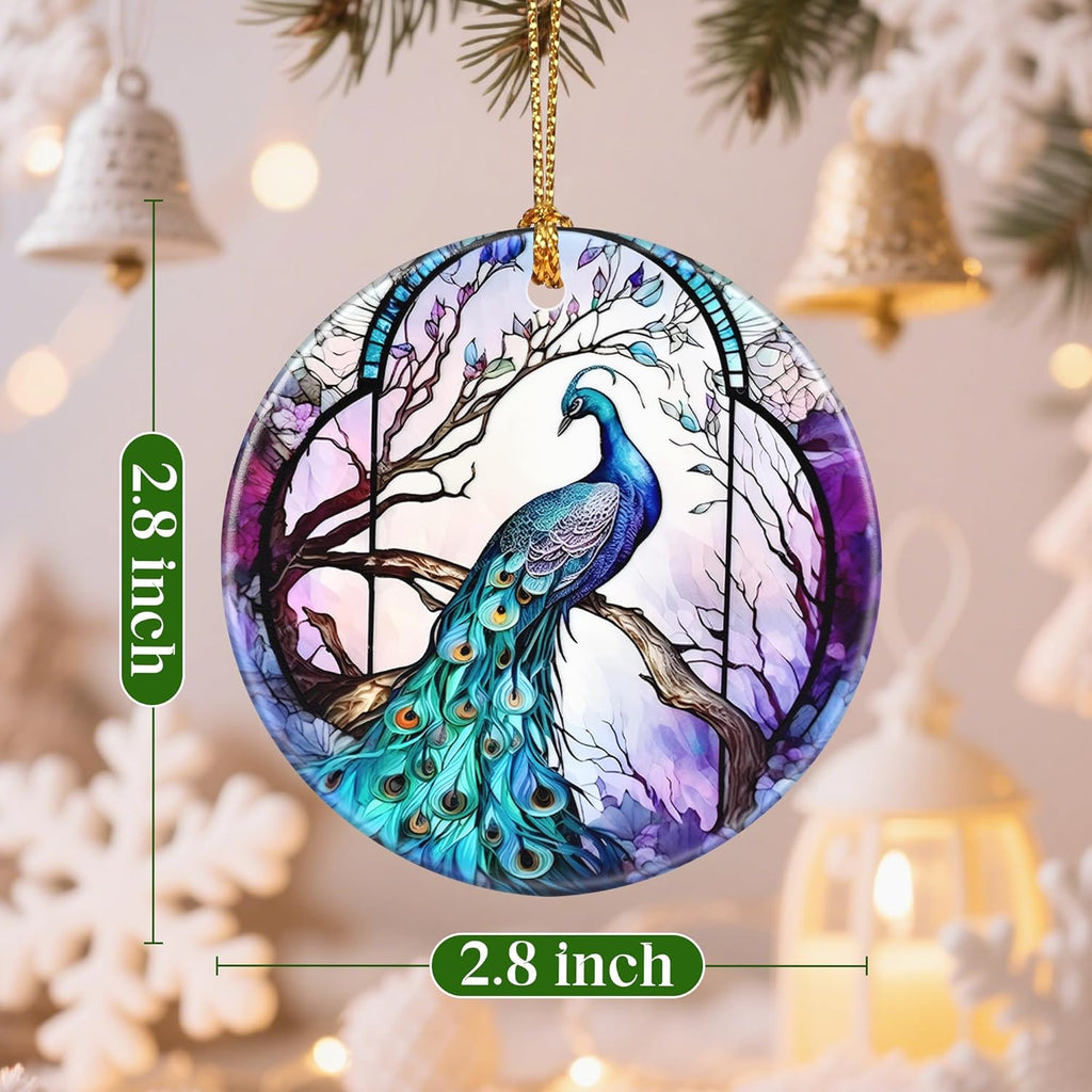 Christmas Ornaments, Peacock Ornament, Christmas Tree Ornaments, Xmas Decorations, Holiday Decorations, Gifts for Peacock Lovers, Holiday Party Gifts, and Xmas Gift Ideas