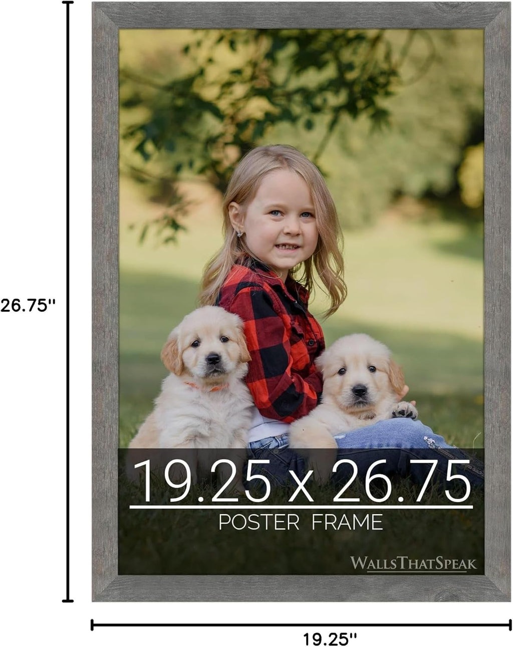 wallsthatspeak 19.25x26.75 American Barn Picture Frame for Puzzles Posters Photos or Artwork