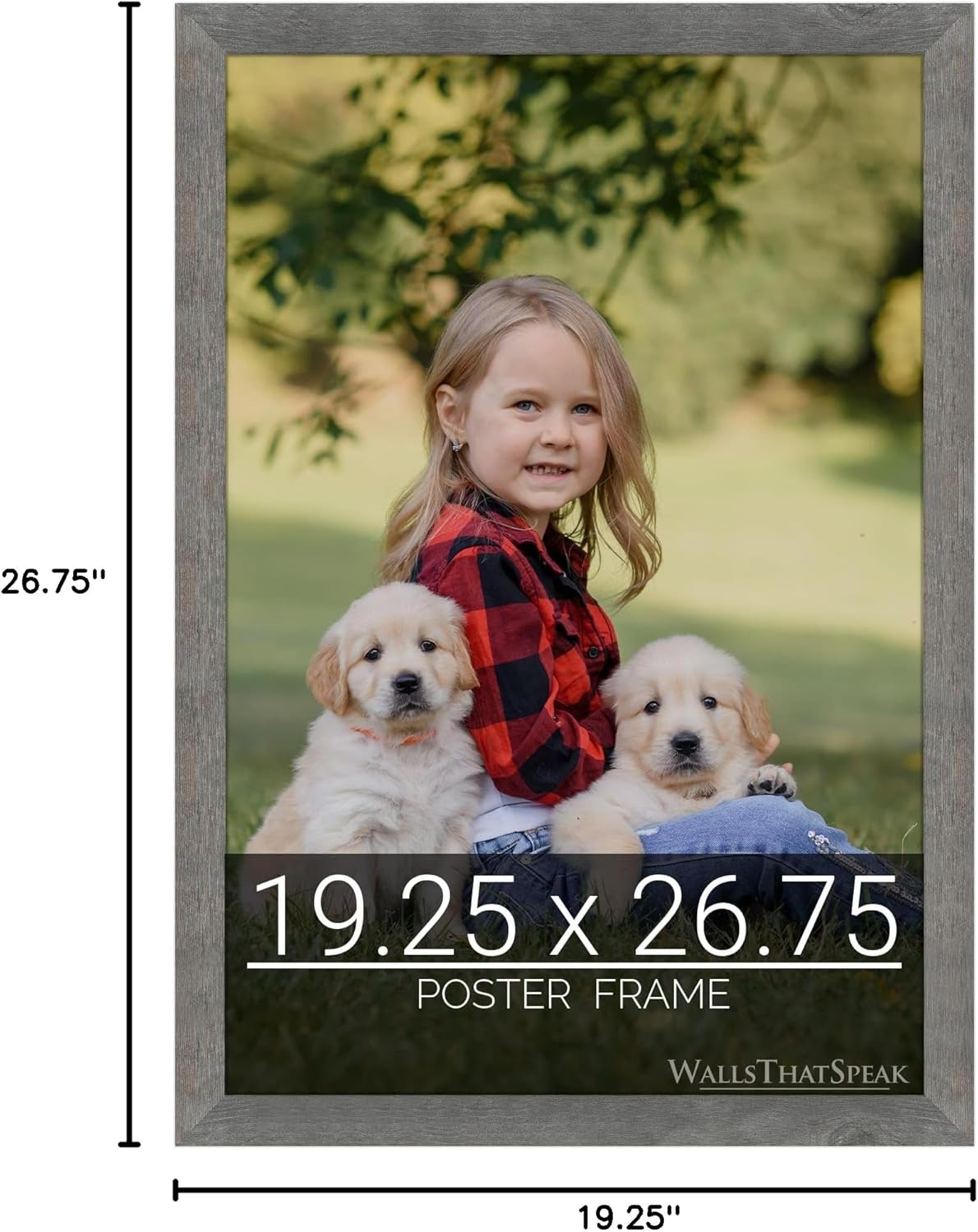 wallsthatspeak 19.25x26.75 American Barn Picture Frame for Puzzles Posters Photos or Artwork