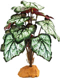 Woyrise Reptile Artificial Plants for Terrarium Decor, Amphibian Habitat Decorations Bearded Dragon Tank Accessories fit Crested Gecko Leopard Lizard Chameleon Snake Frog - Fake Green Heuchera