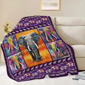 Elephant Throw Blanket Elephant Stuff Gifts for Kids Girls Boys Adults Women Men Soft Cozy Warm Plush Fluffy Fuzzy Fleece Blanket Decor 50''X60''